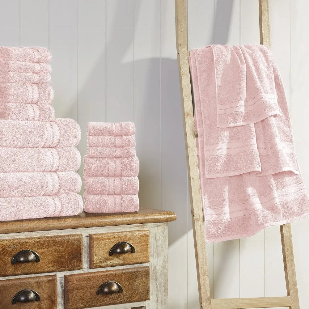 Modern Threads 18 Piece Luxury Adult Bath Towel Set, Navy Blue hair towel turkish towel cleaning bath towels for adults