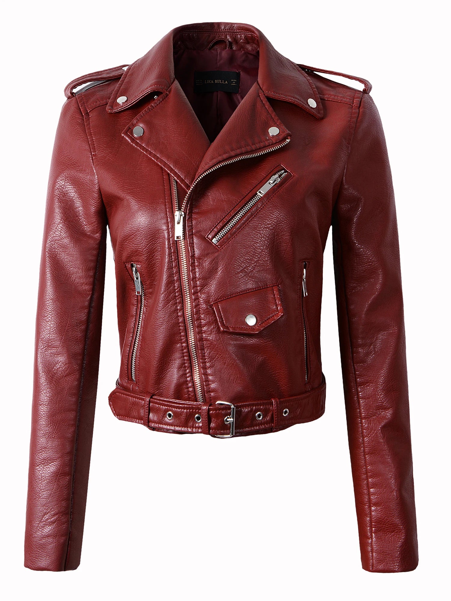 New Arrival 2022 brand Winter Autumn Motorcycle leather jackets yellow leather jacket women leather coat slim PU jacket Leather