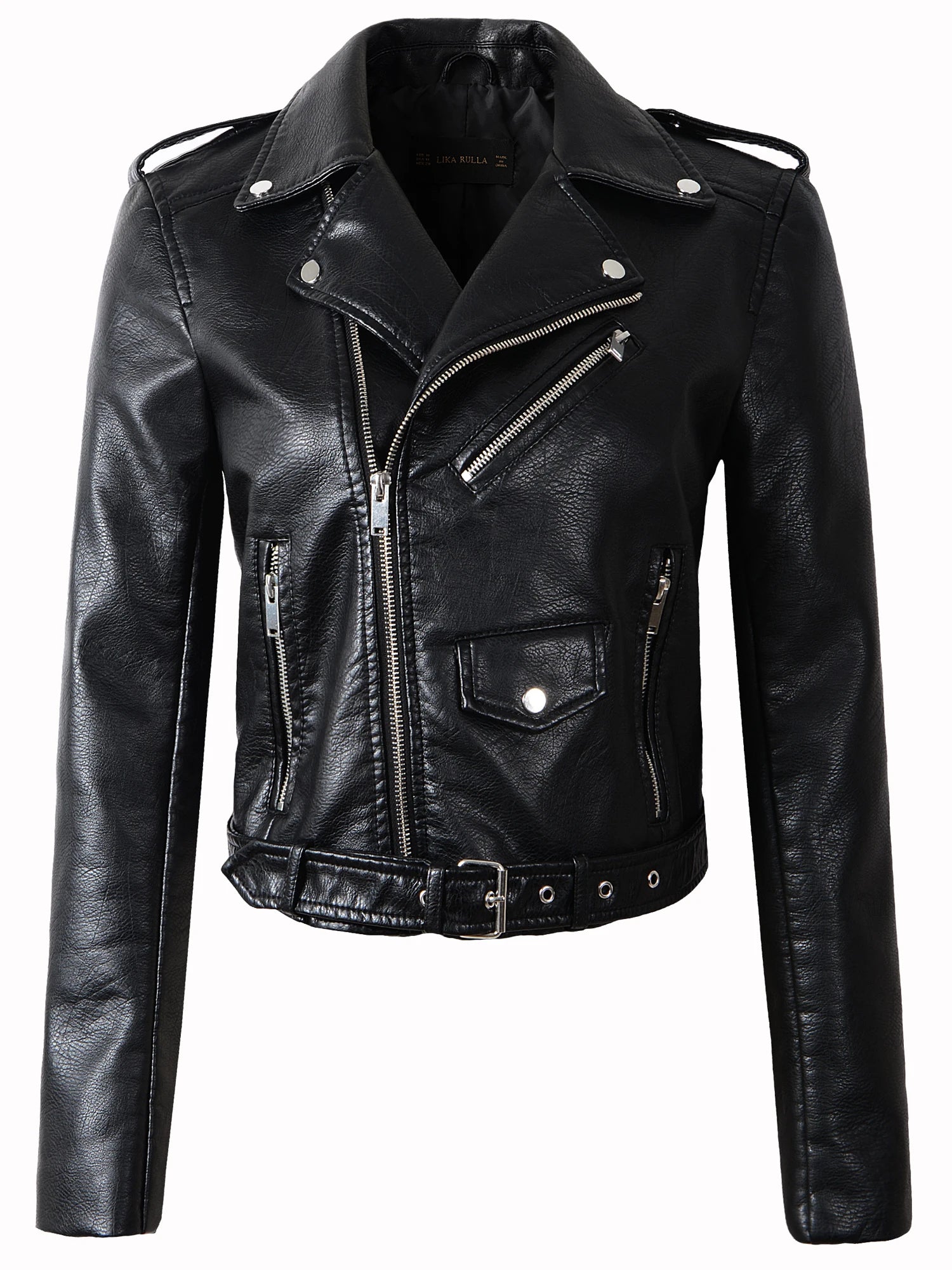New Arrival 2022 brand Winter Autumn Motorcycle leather jackets yellow leather jacket women leather coat slim PU jacket Leather