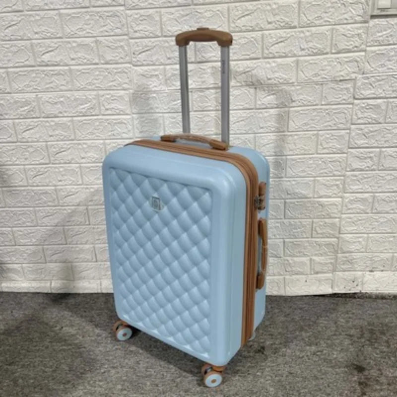 26''Large Travel Bag with Universal Mute Wheels Woman Fashion 20 Inch Carry on Luggage Zipper ABS Business Rolling Luggage Case