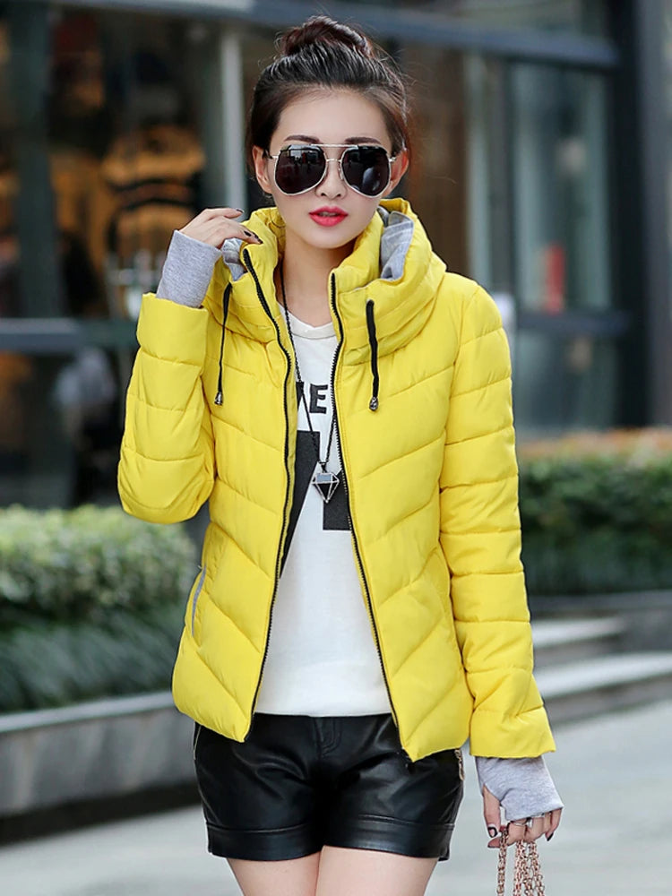 Cheap wholesale 2018 new winter Hot selling women's fashion casual warm jacket female bisic coats T1192