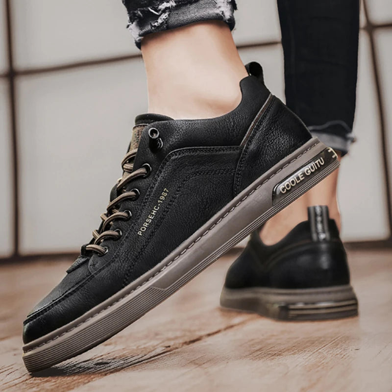 New Shoes for Men Comfortable Flat Men's Casual Shoes Outdoor Wild Men's Sneakers High End Fashion One Pedal Dress Shoes Male